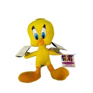 Looney Tunes Tweety Suction Cup Plush Bean Bag Yellow Orange 8in